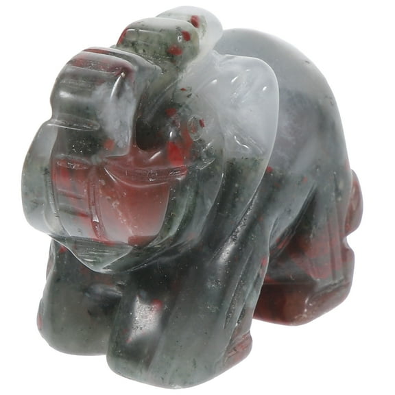 Raindrops Desk Elephant Figurine Elephant Figurine Multi Tiger Eye Stone 1Pack