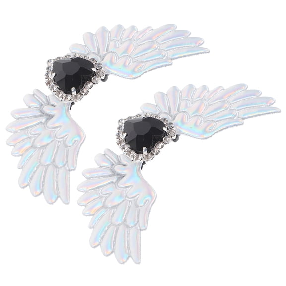 FOMIYES Wing Shoe Charm Rhinestone Decorations for Women Teenagers