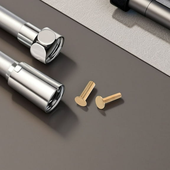 Raindrops MLINS 14 Pairs Copper Rivets for Knife Handle Fixing DIY Wooden Handle Repair AccessoriesKnife Handle Hardware Fixing Rivet Nuts