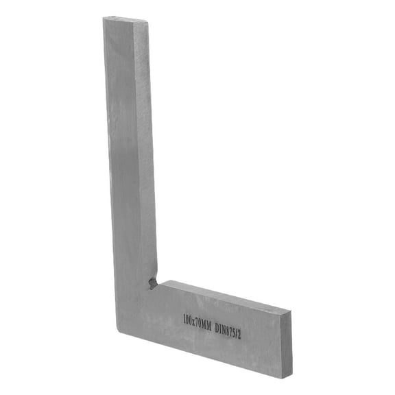 Raindrops Machinist Woodworking Tool Carpenter Precision Square Silver