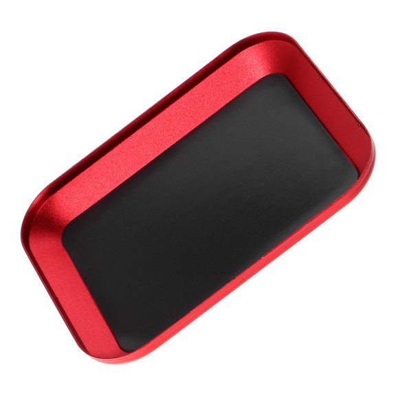 Raindrops Magnetic Tray For Screws Red Metal Screw Plate Pad For Small Parts Organizer 1Set 4.2In X 3.4In X 0.4In