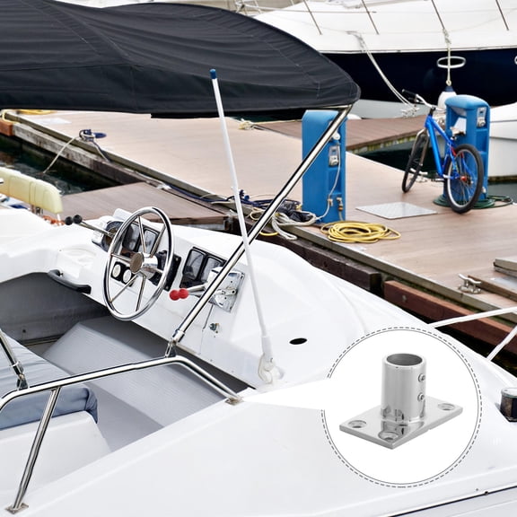 Raindrops Marine Handrail End Stainless Steel Yacht Awning Bracket Silver