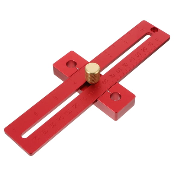 Raindrops Marker Ruler Line Ruler Parallel Ruler 20X8.8CM Red