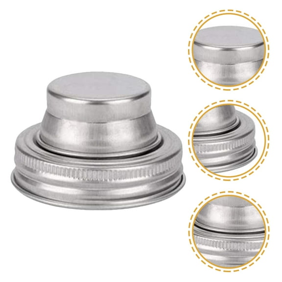 Raindrops Mason Jar Shaker Lids 2Pcs for Home Users in Silver and Stainless Steel Material