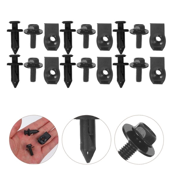 Raindrops Masteelf 1 Set Bumper Bolts and Clips for Car Bumper Retainer Fastener Replacement Accessories
