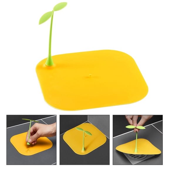 Raindrops Masteelf 2pcs Practical Bathroom Floor Sink Cover Silicone Drain Stopper for Home