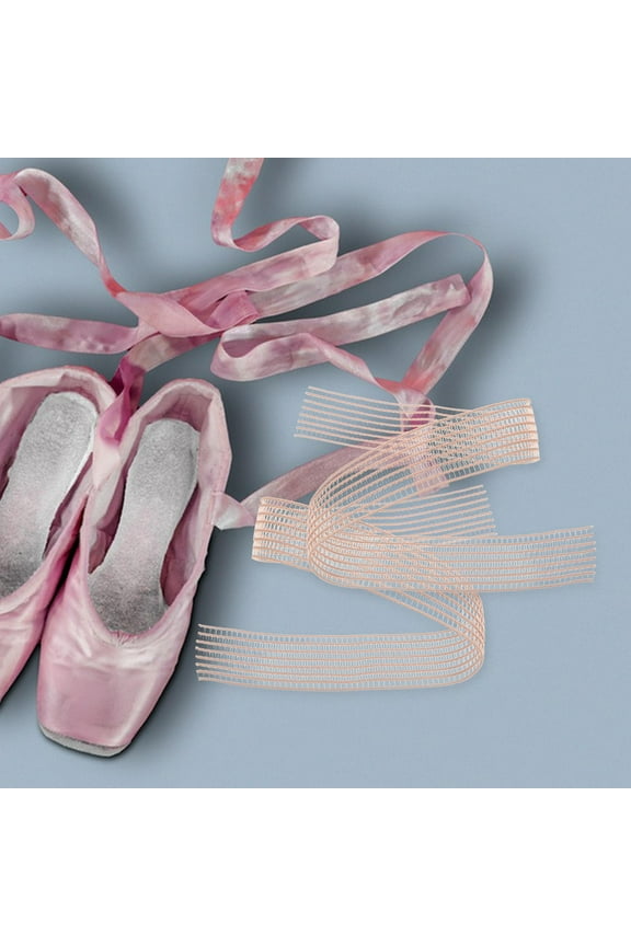 Masteelf 2pcs Women Ballet Pointe Shoes with Reinforced Ribbon Flat Elastic Ideal for Professional and Amateur Dancers