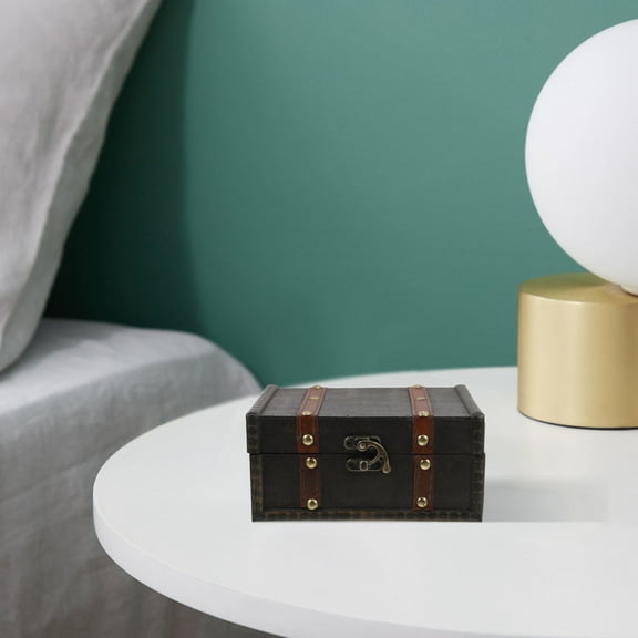 Raindrops Masteelf Decorative Storage Trunk Dark Grey Bridal Keepsake Box for Bride and Groom Wedding