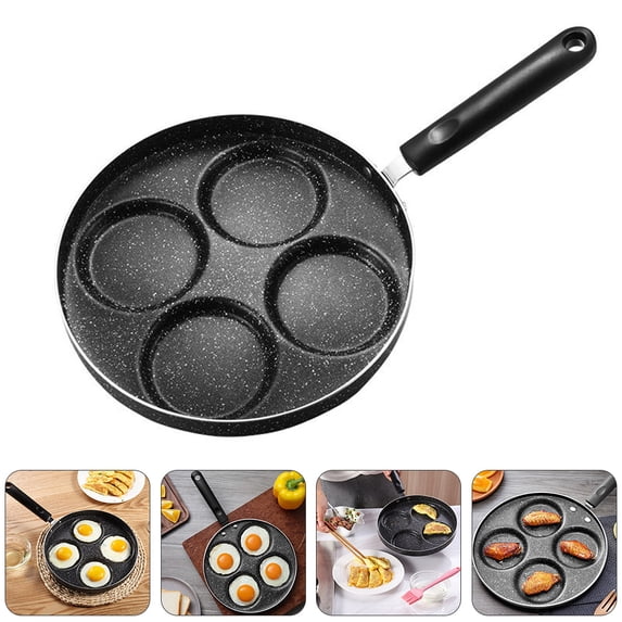 FOMIYES 1Pcs Mini Frying Pan Non Stick Even Heating Assorted Color Iron