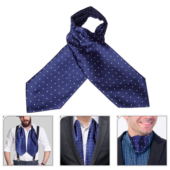 Raindrops Mens Winter Scarf Navy Polyester Soft Comfortable Warm Cozy Versatile Wear
