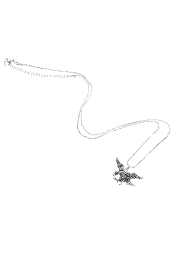 Mens Chains Eagle Pendant Necklace Alloy 1Set Symbolizes Freedom
