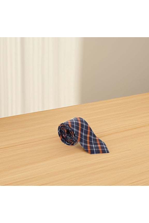 Men's Plaid Necktie, Multi-Color Polyester, Stylish Business and Formal Wear Accessory