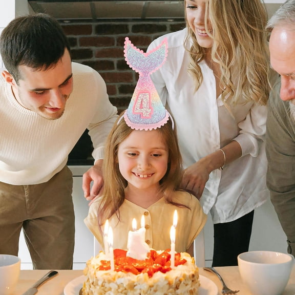 Raindrops Party Hat - Fun Birthday Decoration Accessory for Kids and Adults Celebration Events