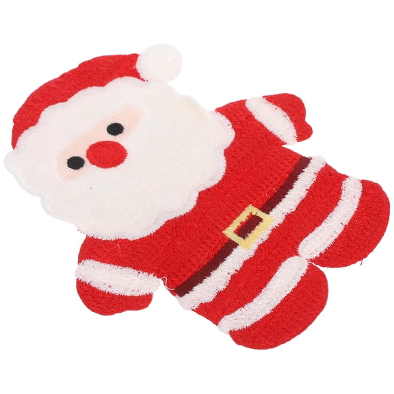 Raindrops Santa Claus Embroidered Applique Patch Iron on Sew on for Hats Holiday Clothing Repair