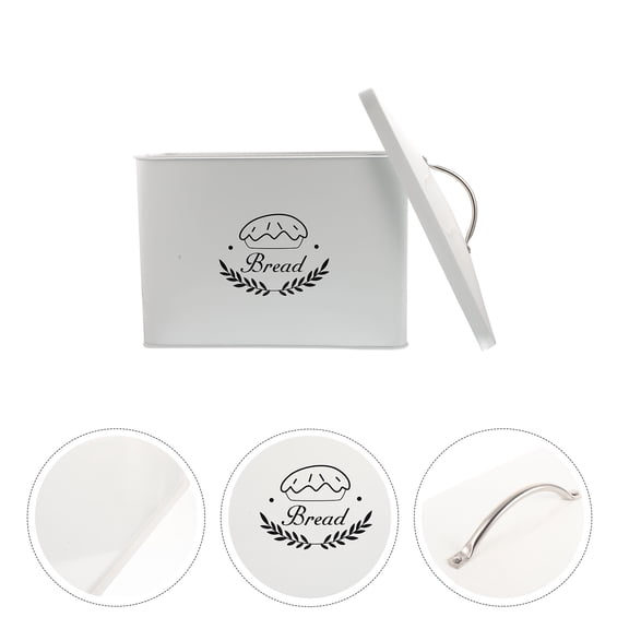 FOMIYES Modern Bread Box Iron Storage Rectangle for Kitchen Accessories 1Pcs