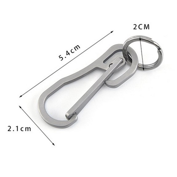 Raindrops Stainless Steel Keychain Unisex Random Color Keys Storage Outdoor Activities 1Pack