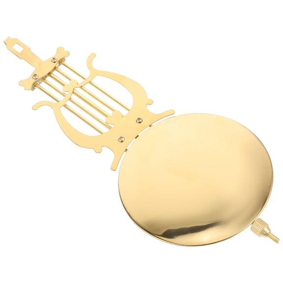 FOMIYES Golden Metal Pendulum Clock Replacement Parts Set for Clock Repair and Supply, Stylish Design, 1 Complete Set