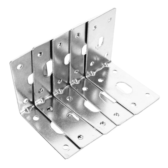 Raindrops Metal L-Shape Heavy Duty Corner Bracket 5Pcs for Diy Enthusiasts and Furniture Support