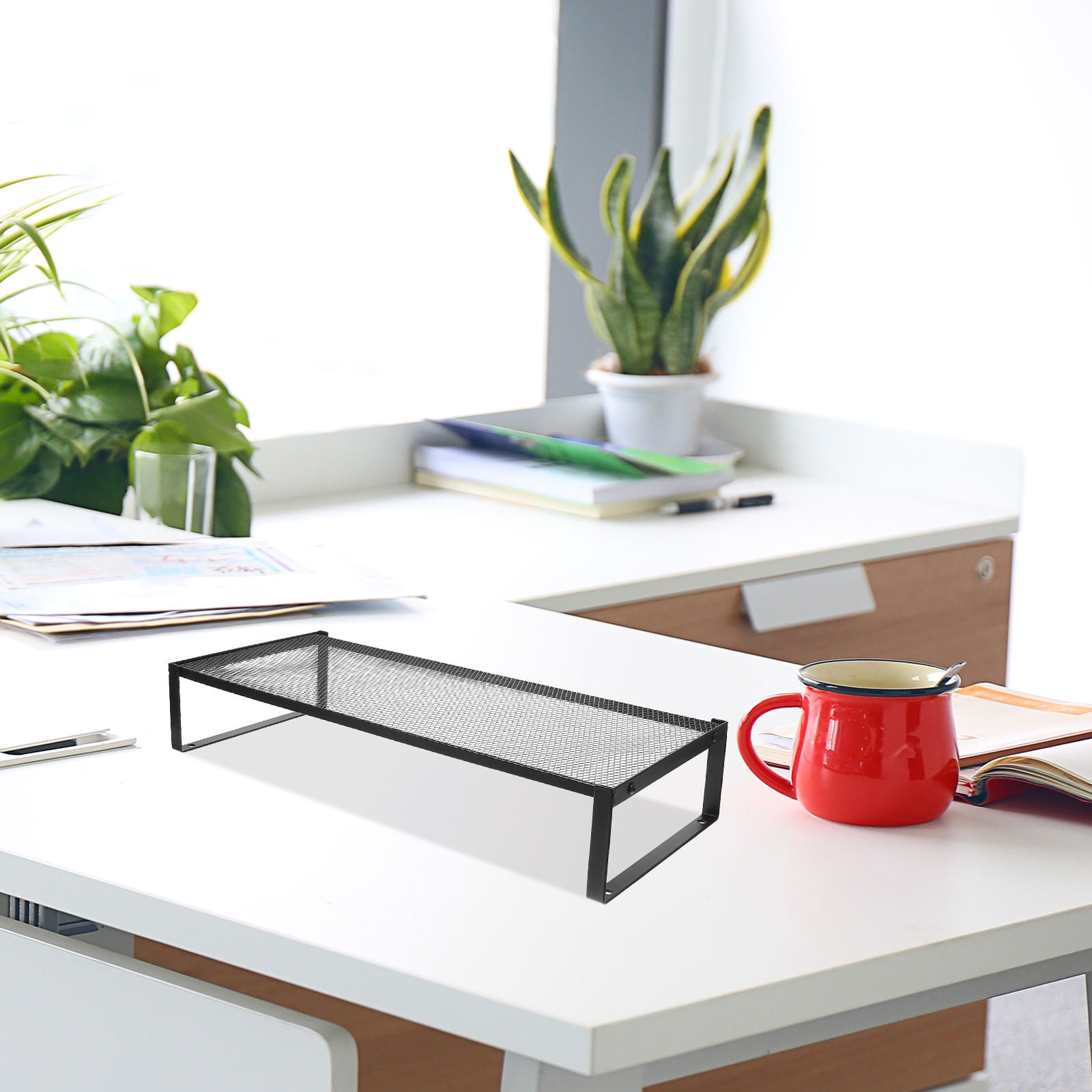 Raindrops Metal Laptop Stand Riser for Office Desktop Organizer Stand ...