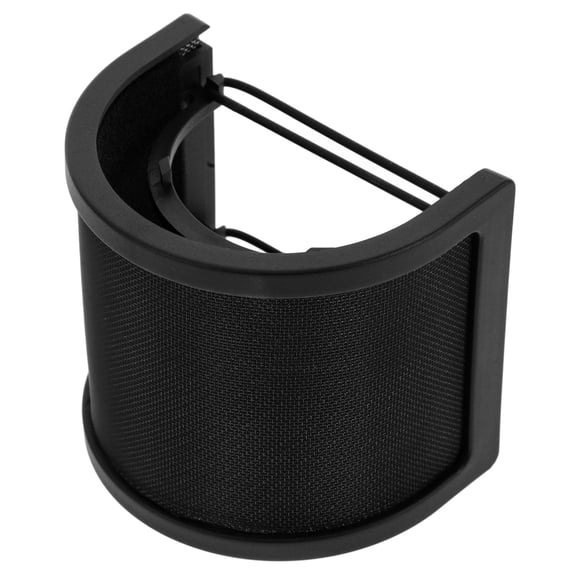 Raindrops Mic Isolation Shield Microphone Accessories Plastic Black 1Pack For Studio Owners
