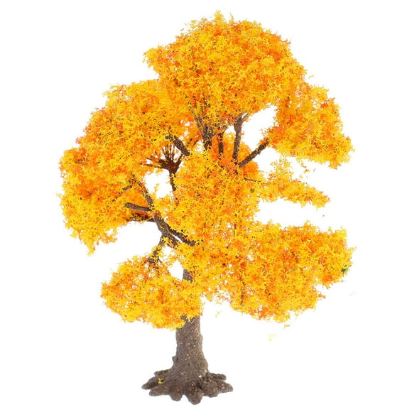 Raindrops Micro Landscape Artificial Tree for Decoration Scene Yellow