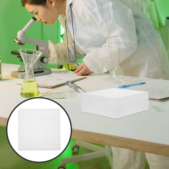 Raindrops Microcentrifuge Tube Cryogenic Storage Holder 100-grid Centrifuge Tubes Freezer Storage Box