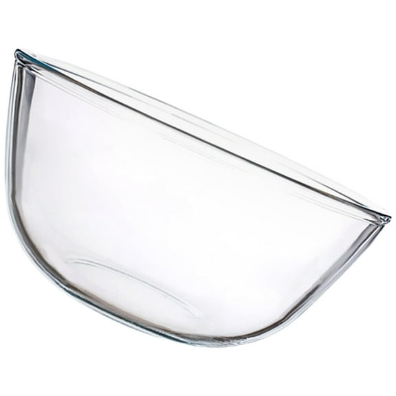 Raindrops Noodle Bowl Microwavable Clear Glass Salad Bowl Transparent 1Pcs 9.1X9.1X4.7in