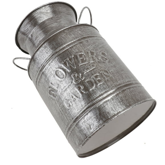 Raindrops  Milk Can Vase Large Metal Jug Do Old Tin Bucket Retro Flower Chic Decoration