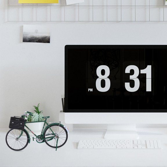 Raindrops Mini Bike Model Craft Vintage Bike Model Ornament For Home Decor Office