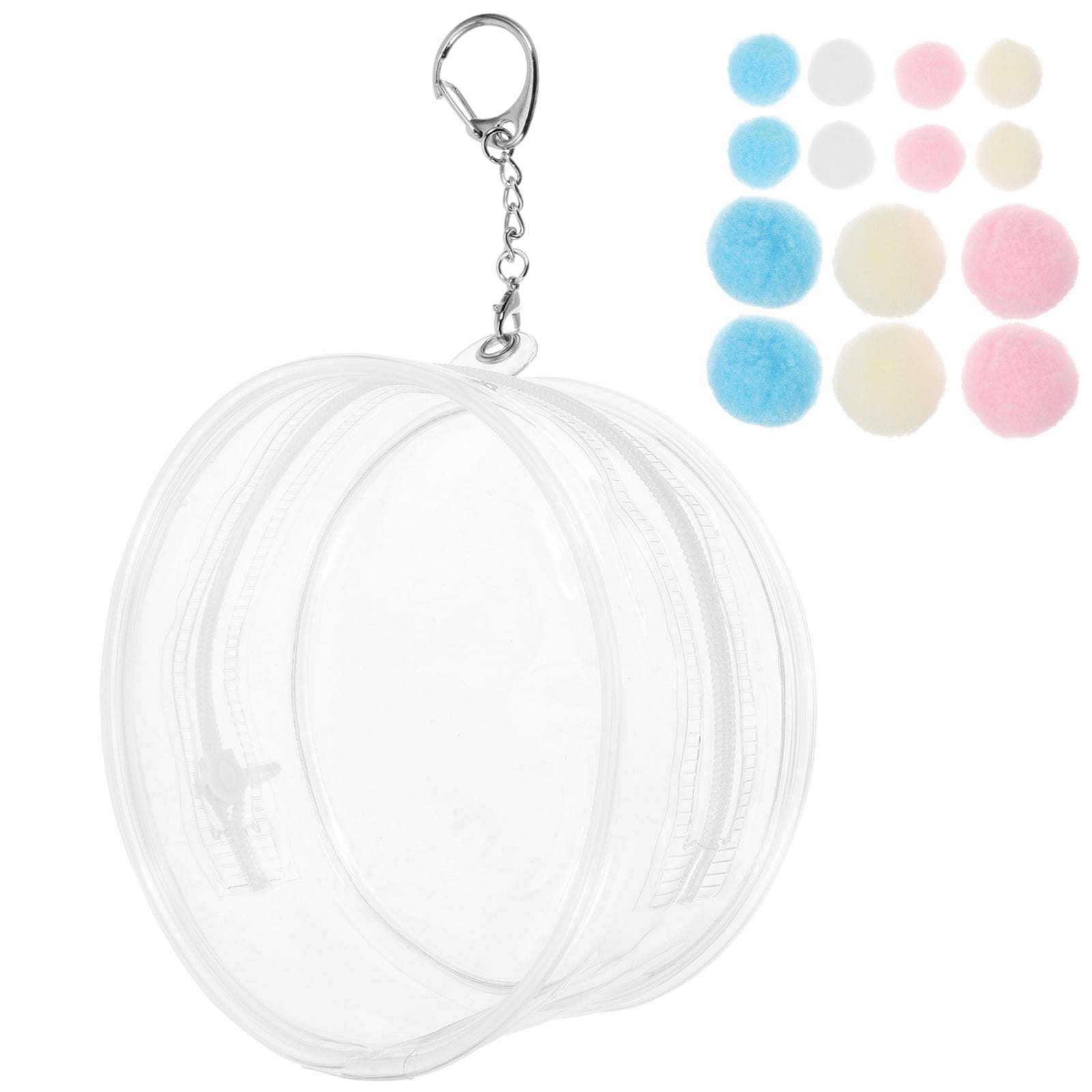 Clear Mini Doll Storage Pouch - Transparent Display Case With Hook For 18" Dolls & Accessories