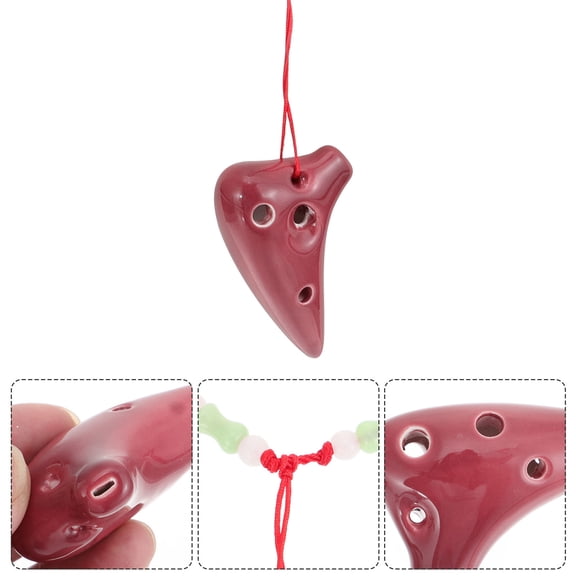 Raindrops Mini Ocarina Instrument Hole Kids Musical Instruments Student Coffee