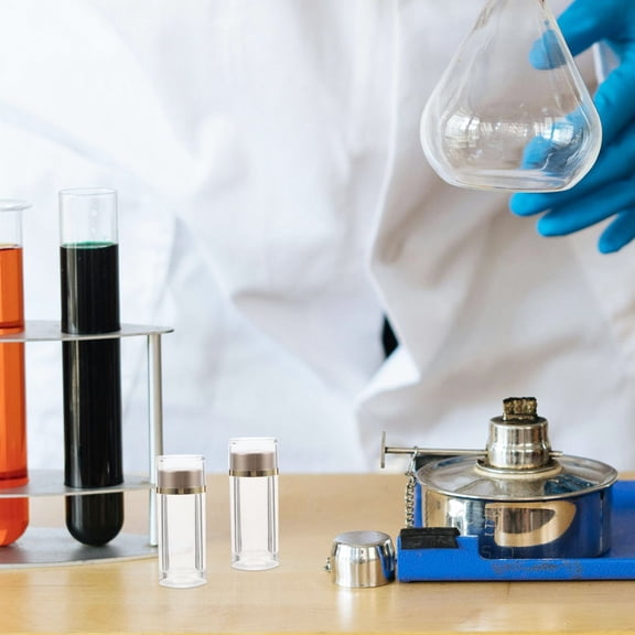 Raindrops Mini Plastic Bottles with Lids for Home Use 4pcs 10ml Small Vials for Medicine Samples Travel