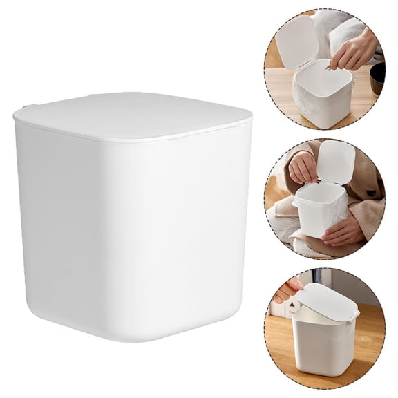 Raindrops Mini Trashcan for Cabinet Placement 1Set Odor Reduction