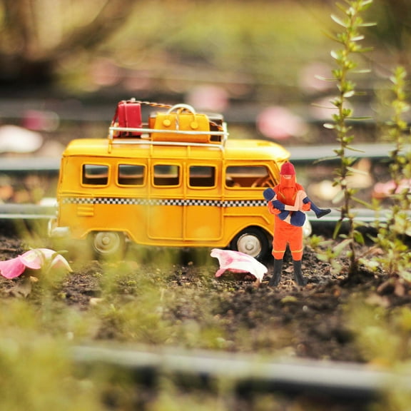 Raindrops Firefighter Collectible Figurines - Meticulously Crafted Decorative Resin Statues for Home and Office Display