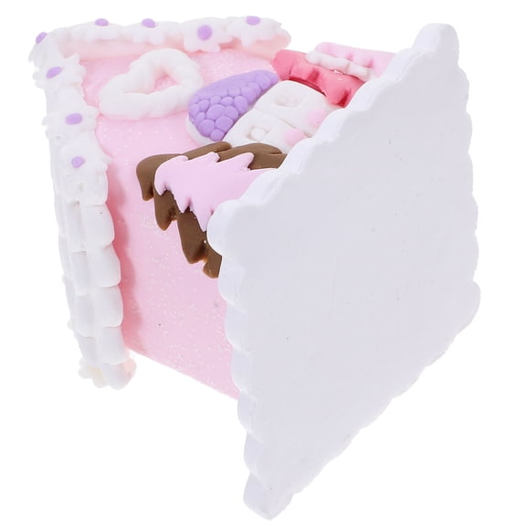 Raindrops Mini Soft Clay House Ornament for Crafts, Table Centerpiece, Home Decor, Art Projects, 1 Piece