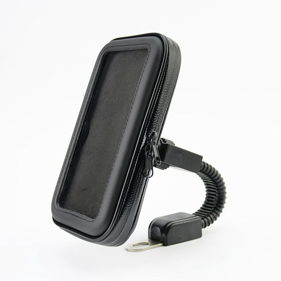 Raindrops Bike Phone Bag with 360-Degree Rotating Mount for Secure Black Handlebar Attachment, and Convenient
