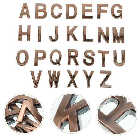 SEWACC ABS 3D Door Letters 26Pcs