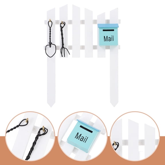 Raindrops  Moss Landscape Embellishment Decorative Fence Model