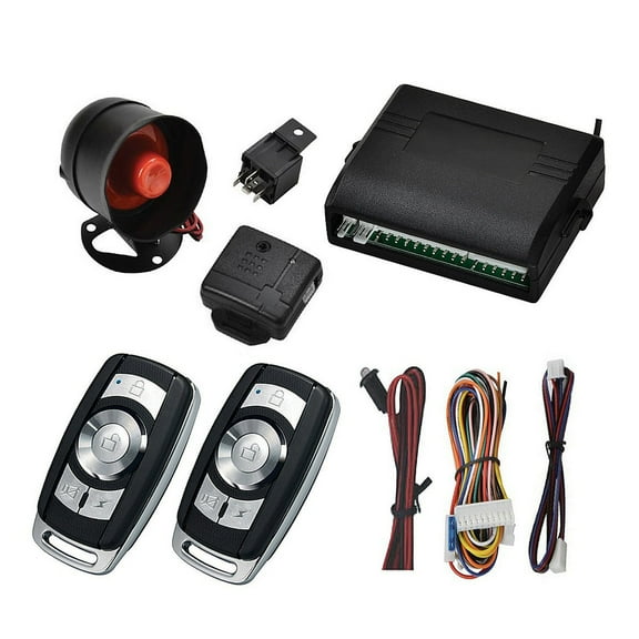 Raindrops Motion Sensor Burglar Alarm Car Vibration Alarm 9.5X8.5cm Black