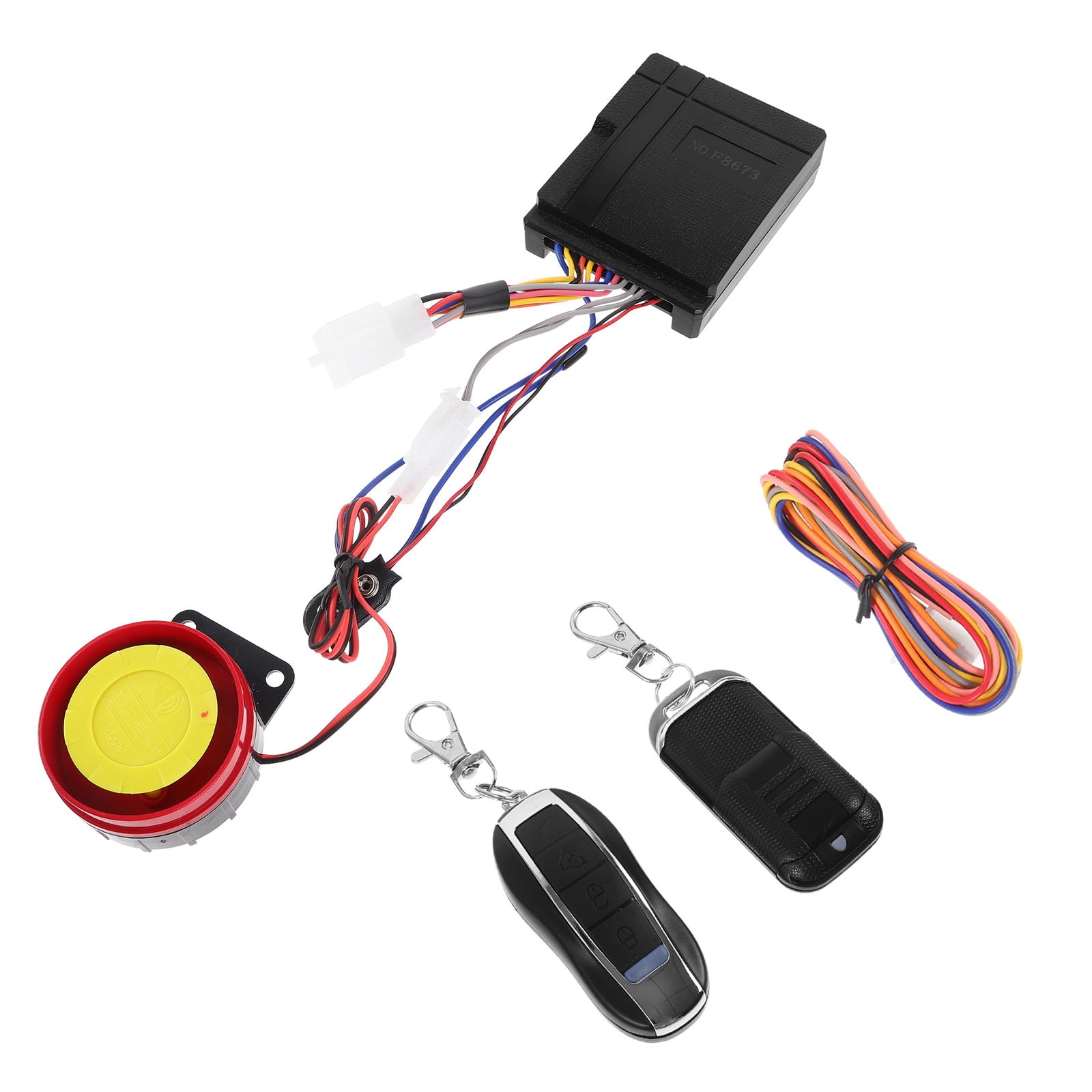 Raindrops Motorcycle Alarm System with Remote Start Anti Theft ...