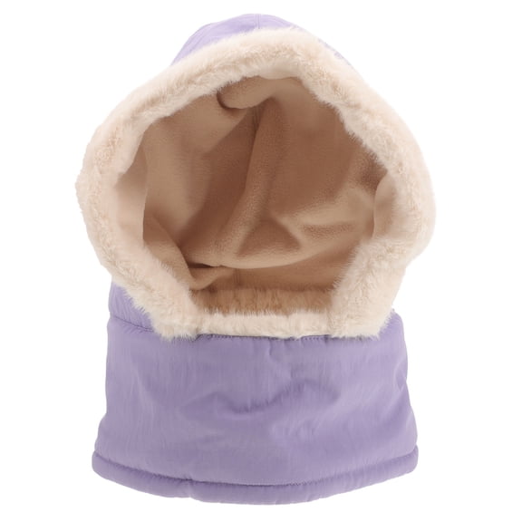Raindrops Thermal Face with Hood, Cotton Neck Warmer for Cycling, Hiking, Outdoor Sports, Simple Fashion Design for Elderly