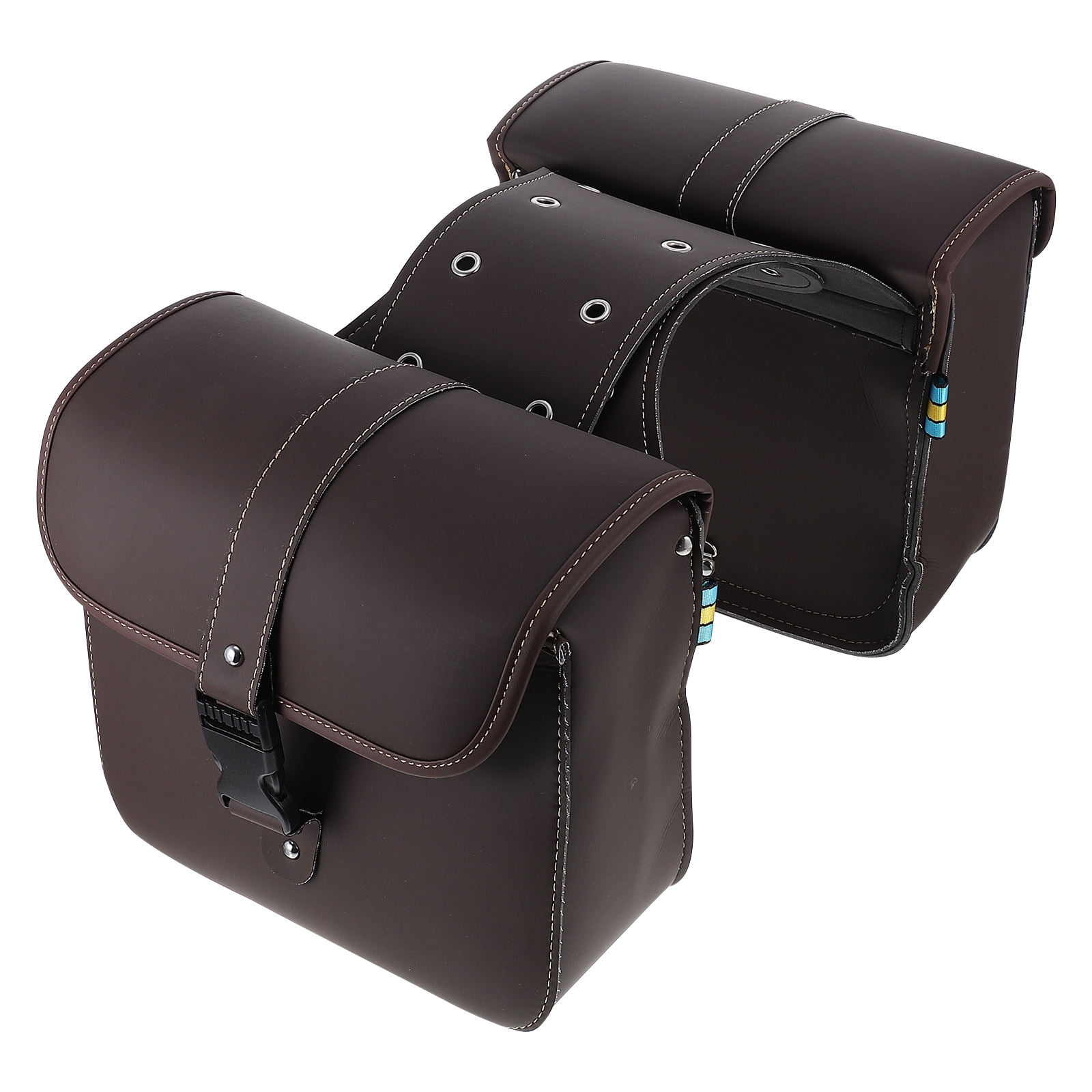 Raindrops Motorcycle Side Bag Throw over Saddlebags Coffee