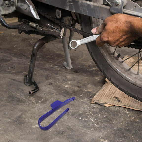 Raindrops Motorcycle Swing Arm Chain Slider Protector Made of Durable Plastic in Blue Color for Dirt Bike Enthusiasts Fits Various Models
