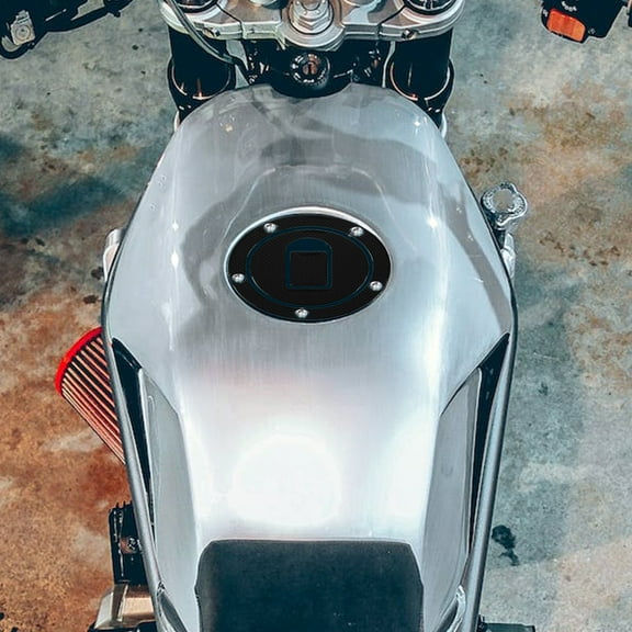 Raindrops Motorcycle Tank Protector Black PVC Anti- Pad Easy to Install Motorcycle Accessories