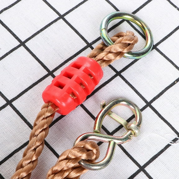 Raindrops Multi Colored Wooden Gymnastic Rings with PP Rope for Indoor Fitness Training and Children's Workouts Size 1 Pair