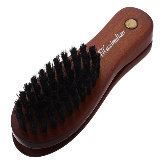 Raindrops Dual-Sided Wood Shoe Cleaning Brush 1 Piece for Travel and Everyday Use, Effective Shoe Care Tool