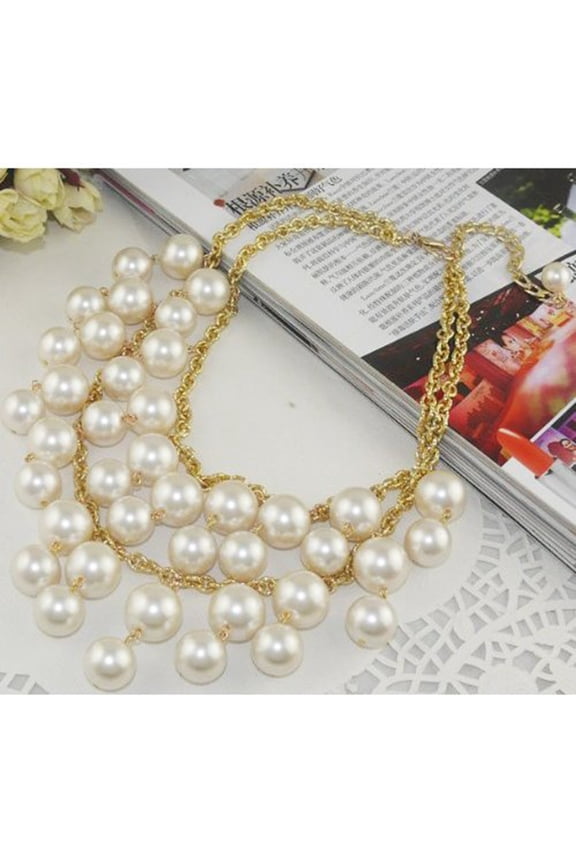 Women's Costume Jewelry Necklace Set, Faux , 16 Inch Chain, Elegant Fashion Accessory