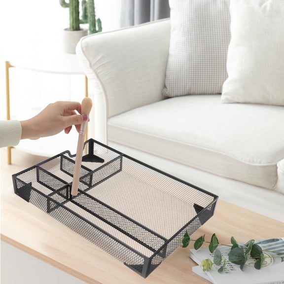 DEMACRIO File Organizer File Organizer Metal 1Set Black Space Saving