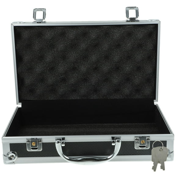 Raindrops Multi functional Household Storage Box Aluminum Alloy Case With Lock for Tools and Sundries