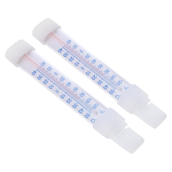 Raindrops 2Pcs Freezer Refrigerator Thermometer with Real Time Digital Display User Friendly Design